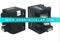 Wholesale 4 port USB hub with card reader