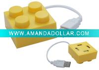 Wholesale square 4 port usb hub