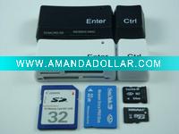 Newest !!!All ine one card reader with Enter+Ctrl Design