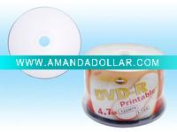 Wholesale white inkjet printable blank dvd