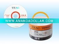 Wholesale blank cdr disc with 50pcs portable packing