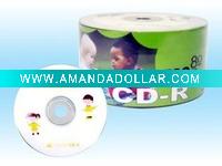 Wholesale A+ grade blank cdr disc with 50pcs cake box