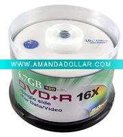 4.7GB Melody Blank DVD+R 50 Pieces with 16X Recording Speed