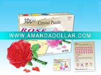 Wholesale crystal toy bricks - crystal rose