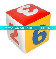 Wholesale PU stress dice promotional toy