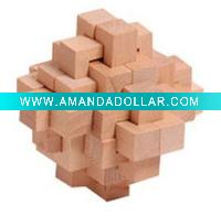 Wooden brain teaser