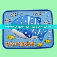 rubber sea world square eraser