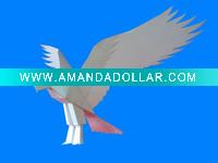 Wholesale folded white paper flying eagle toy