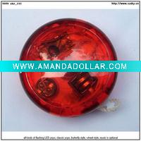 Wholesale LOGO imprinting,tranparent LED flashing platics YOYO