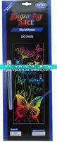 Rainbow Foil Engraving Butterfly