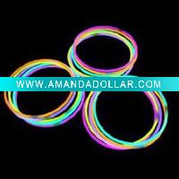 Wholesale 100 8" Glow Bracelets (colors may vary)