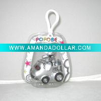 bear car pendant, Popobe bear, bear with vinyl key ring