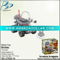 Wholesale Plastic toy car building bricks BD127826-16