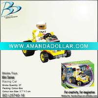 Wholesale Plastic blocks race car toy BD125740-16