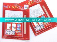 Magic scratch Postcard