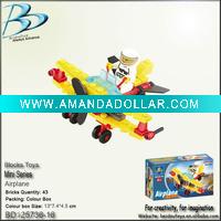 Wholesale Mini airplane toy blocks set BD125736-16
