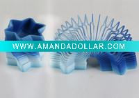 Wholesale plastic toy child toy Promotional spring plastic colorful spring rainbow toy promotional rainbow spring toy