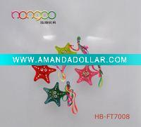lovely flashing led starfish necklace for kids