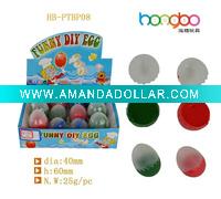 colorful funny egg bouncing putty for kids