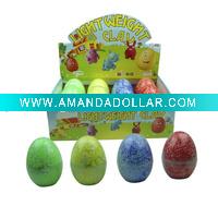 egg shape light weight snow putty for kids