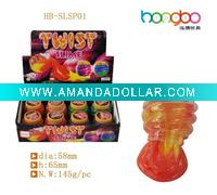 Wholesale Novelty toys TPR toys,twist funny slime