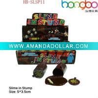 funny small size slime in stump /slime/putty