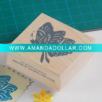 Wholesale new style novelty wooden seal rubber stamp (KC0092)
