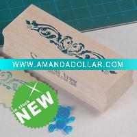 wooden rubber stamp