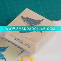 Wholesale new style novelty wooden seal rubber stamp(KC0095)