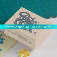 Wholesale Chinese art paper-cut series wooden stamp JZ0003
