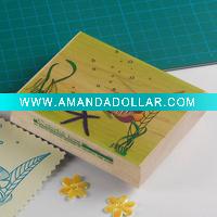 Wholesale new style novelty wooden seal rubber stampHY0001