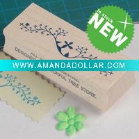 wooden rubber stamp