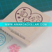 Wholesale new style novelty wooden seal rubber stampZT0153