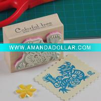 Wholesale new style novelty wooden seal rubber stamp(JZ0005)