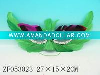 mask toy, party mask,feather mask,plastic toy