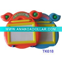 Magnetic drawing and writing board