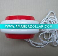 with wooden axes of plastic yoyo