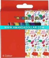 Wholesale 90g 8 colour modeling clay in colour box