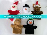 xmas hand puppets