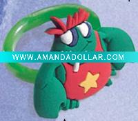 Peculiar PVC finger ring