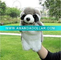 plush cat glove puppet