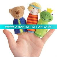 Wholesale high quality plush hand puppets,finger puppet