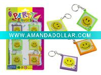 Wholesale Smile Face Puzzle,puzzle with keyring,party favors