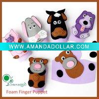 Wholesale craft foam and animal finger puppet
