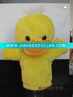 plush toy hand puppet duck