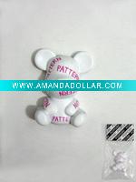Wholesale magnet bear magnet plush bear mini plush magnetic bear with scarf