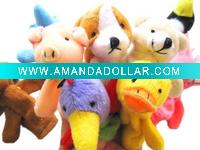 Wholesale fnger puppet plush toy stuffed toy