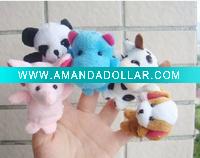 Wholesale finger puppet plush toy stuffed toy