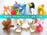 Wholesale fnger puppet plush toy stuffed toy