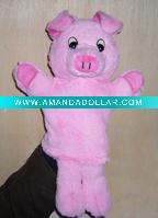 Wholesale Plush Pig Hand Puppet toy -08254